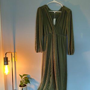 Longsleeve Baltic Born olive maxi dress